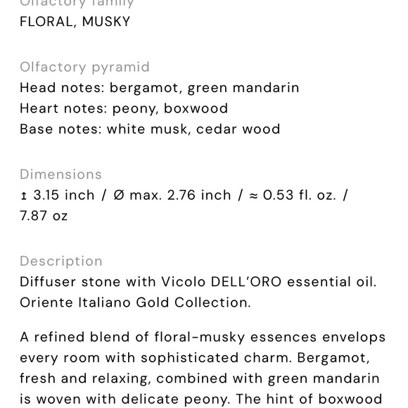 BRAND NEW Ginori 1735 Scented Stone Box AND Diffuser Stone With Essential Oil! - Picture 7 of 9